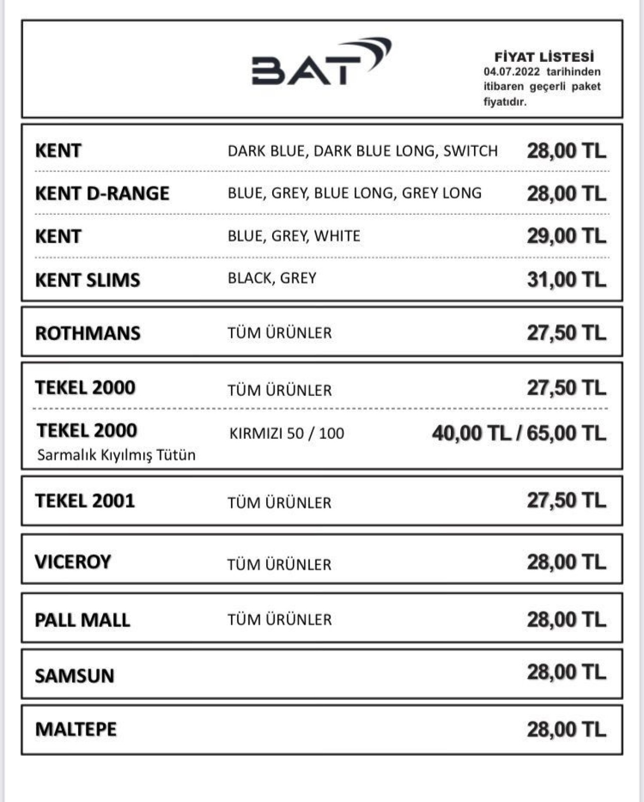 Son Dakika! Philip Morris ve Bat grubuda sigaraya 2 TL zam yaptı! 4 Temmuz 2022 sigara fiyatları 1