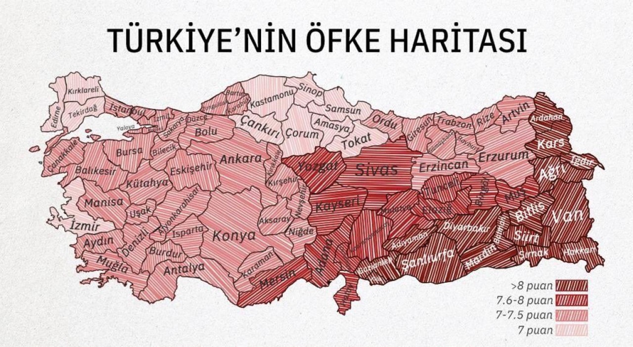 Avrupa sinirlilik haritasında Türkiye 1.sırada yer aldı! En az sinirli ülke hangisi oldu? 4