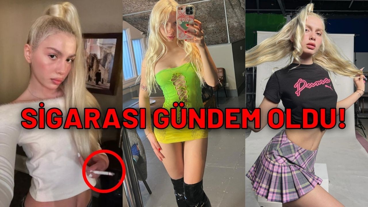 Daha önce büyük olay olmuştu yine yaptı! Aleyna Tilki sigaralı paylaşımı ile takipçilerini kızdırdı!