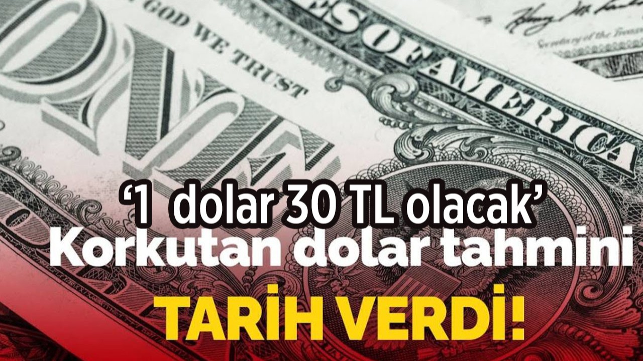 Dünyaca ünlü banka bomba dolar tahmini! '1 dolar 30 TL olacak' deyip tarih verdi