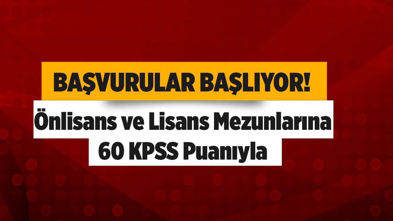 KPSS 60 Puanıyla Memur Alımı: Önlisans ve Lisans Mezunlarına İş Kapısı Açılıyor