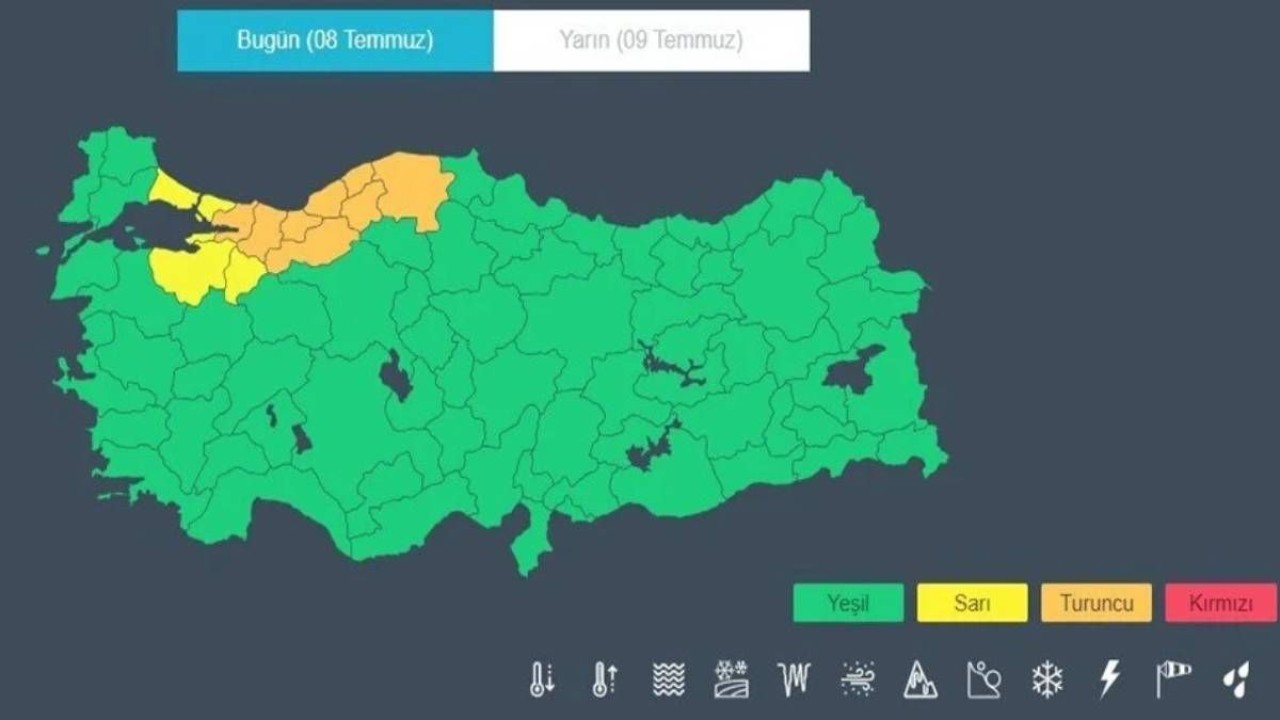 AKOM,  AFAD ve Meteoroloji'den peş peşe uyarı Sarı ve turuncu kod: İstanbul,  Bursa,  Sakarya,  Kocaeli,  Düzce... bu iller kabusa hazır olsun 3