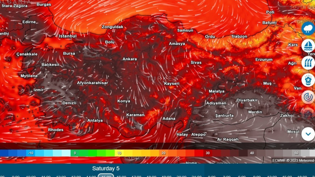 Harita kıpkırmızı oldu! Antalya Adana Mersin İstanbullular kaçacak yer bulun! 1 değil 2 değil günlerce sürecek