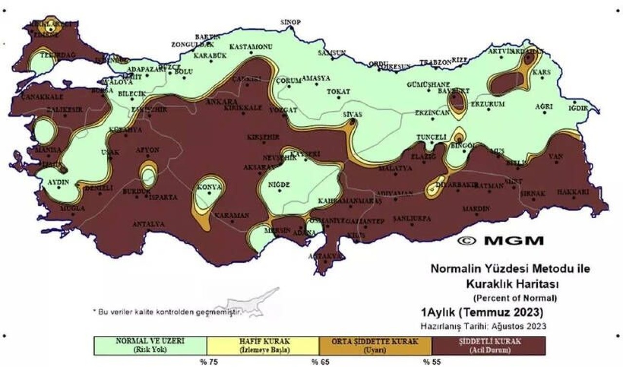 Meteoroloji'den korkutan haritayı paylaştı: Şiddetli kuraklık kapıda! Aşırı sıcakların bitişi için tarih de belli oldu 3