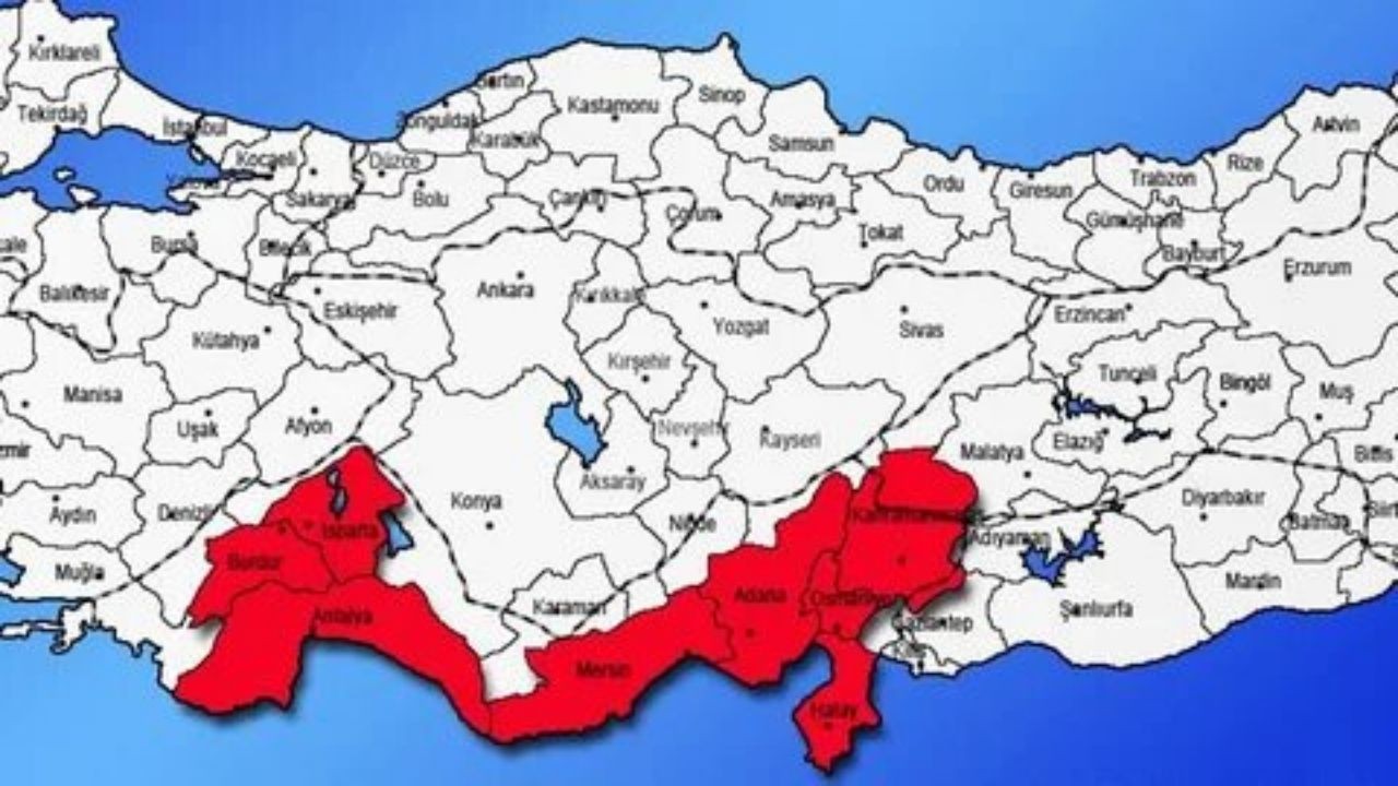 Osmaniye,  Hatay,  Mersin,  Adana,  Antalya için uyarı! Pazartesi başlıyor çarşambaya kadar sürece!