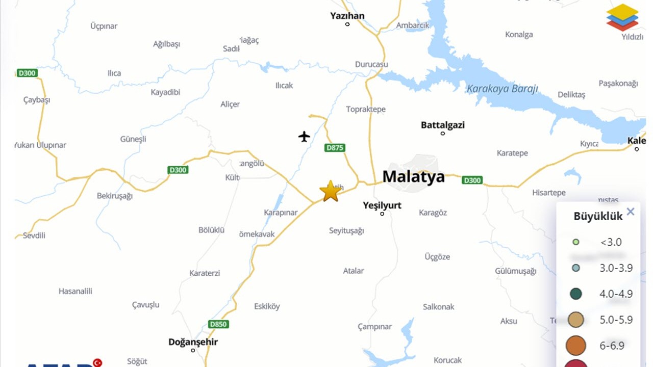 Malatya'da korkutan deprem! Şiddetli deprem çevre il ve ilçelerden de hissedildi