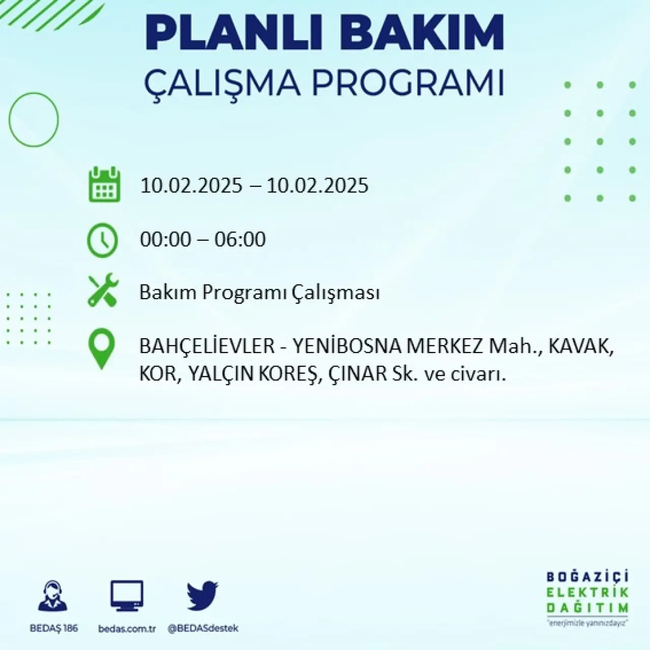 İstanbul'un Bu İlçe ve Sokaklarında Bugün Elektrik Kesintisi Olacak: BEDAŞ Kesintileri Duyurdu 11