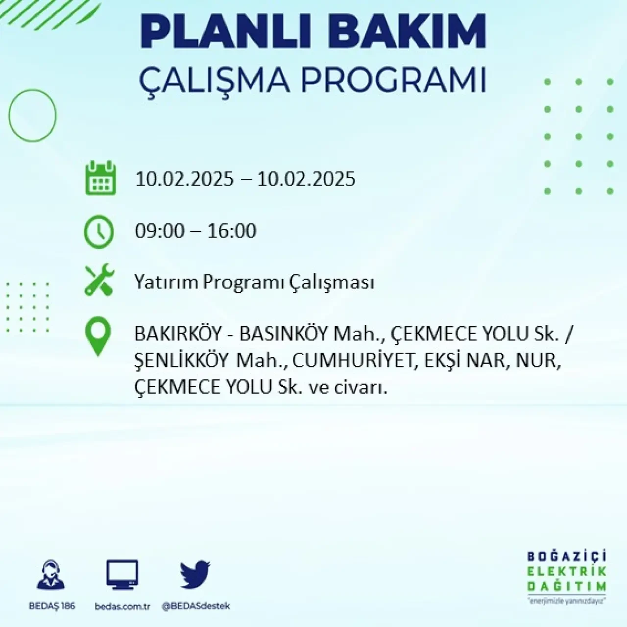 İstanbul'un Bu İlçe ve Sokaklarında Bugün Elektrik Kesintisi Olacak: BEDAŞ Kesintileri Duyurdu 15