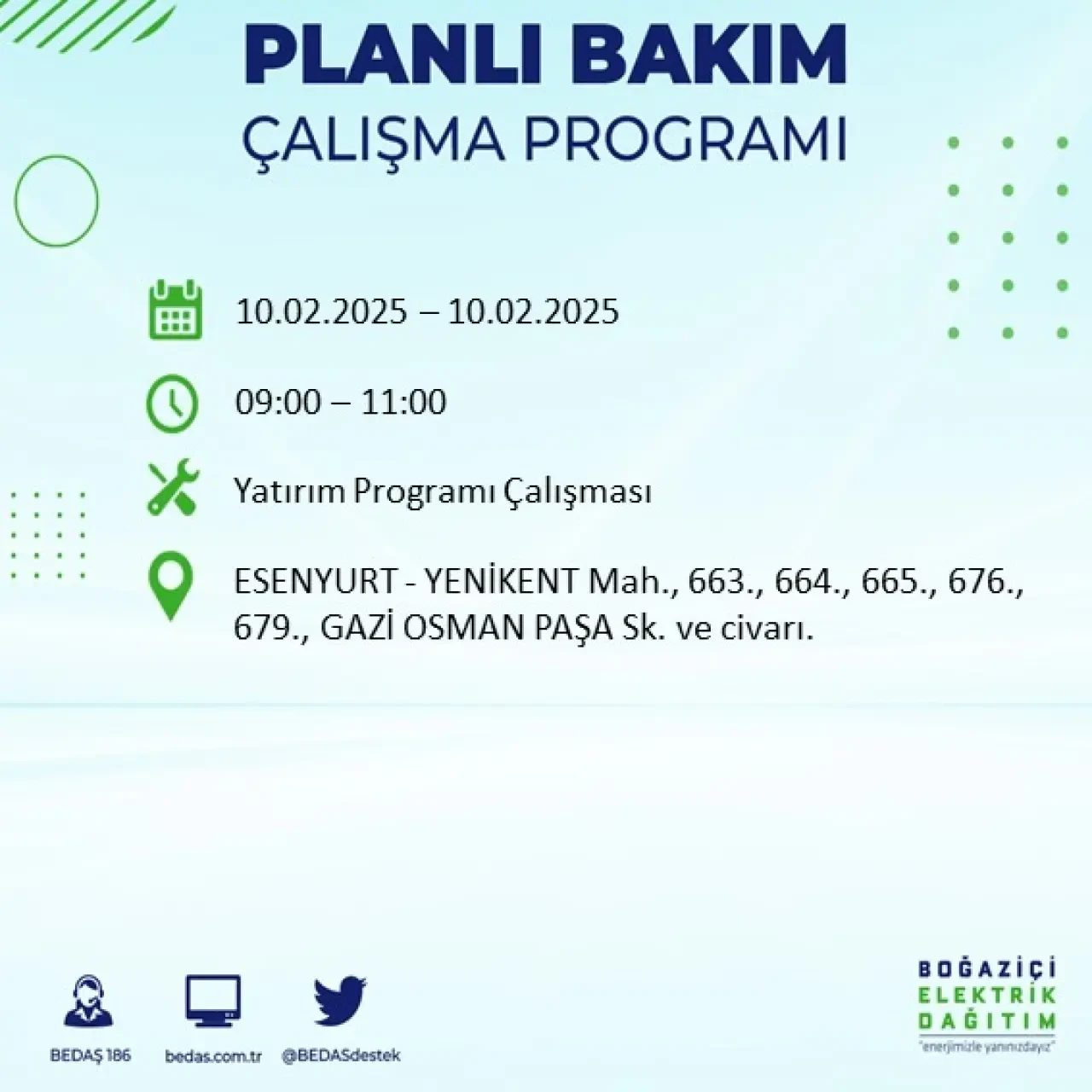 İstanbul'un Bu İlçe ve Sokaklarında Bugün Elektrik Kesintisi Olacak: BEDAŞ Kesintileri Duyurdu 32