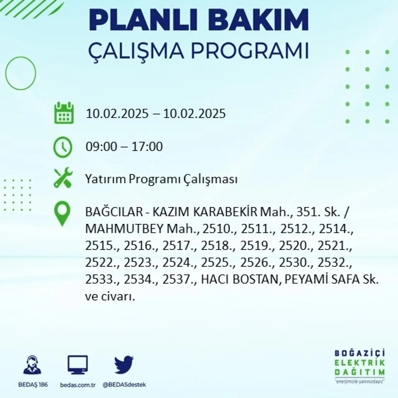 İstanbul'un Bu İlçe ve Sokaklarında Bugün Elektrik Kesintisi Olacak: BEDAŞ Kesintileri Duyurdu 8