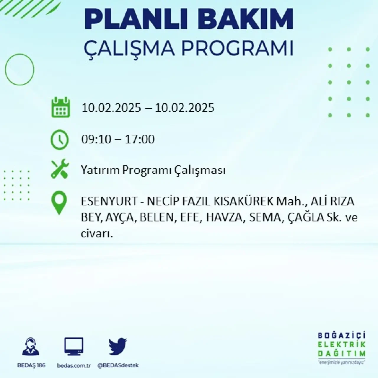 İstanbul'un Bu İlçe ve Sokaklarında Bugün Elektrik Kesintisi Olacak: BEDAŞ Kesintileri Duyurdu 33