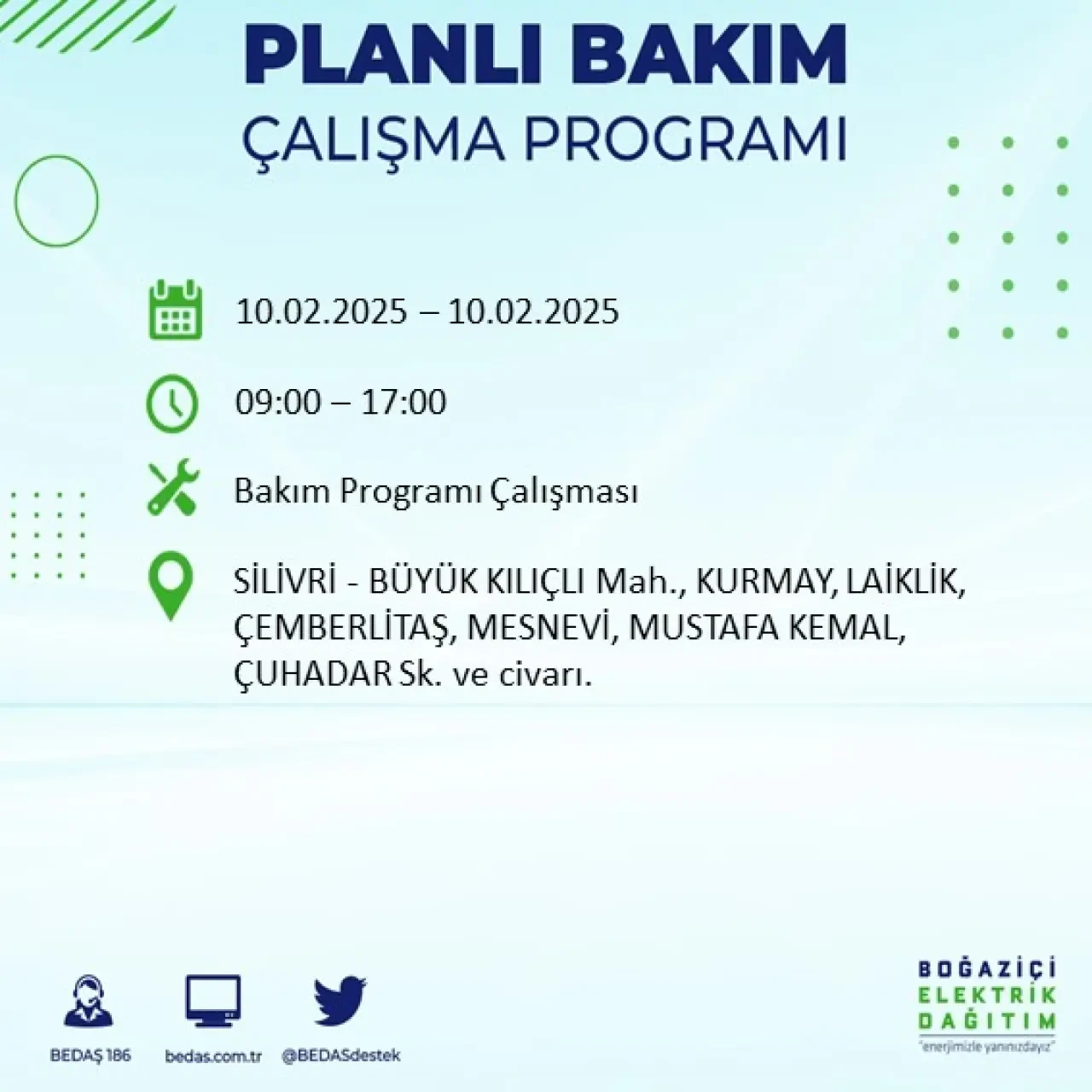 İstanbul'un Bu İlçe ve Sokaklarında Bugün Elektrik Kesintisi Olacak: BEDAŞ Kesintileri Duyurdu 60