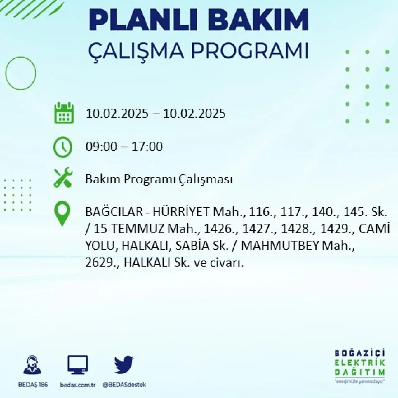 İstanbul'un Bu İlçe ve Sokaklarında Bugün Elektrik Kesintisi Olacak: BEDAŞ Kesintileri Duyurdu 10