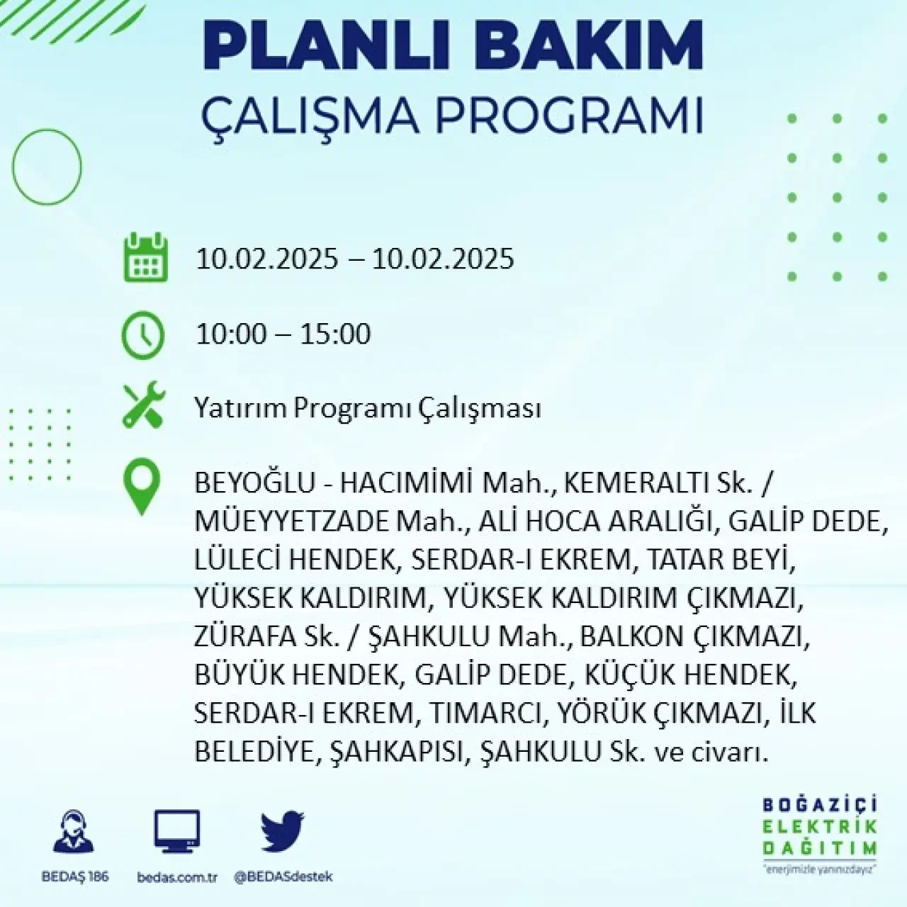 İstanbul'un Bu İlçe ve Sokaklarında Bugün Elektrik Kesintisi Olacak: BEDAŞ Kesintileri Duyurdu 27