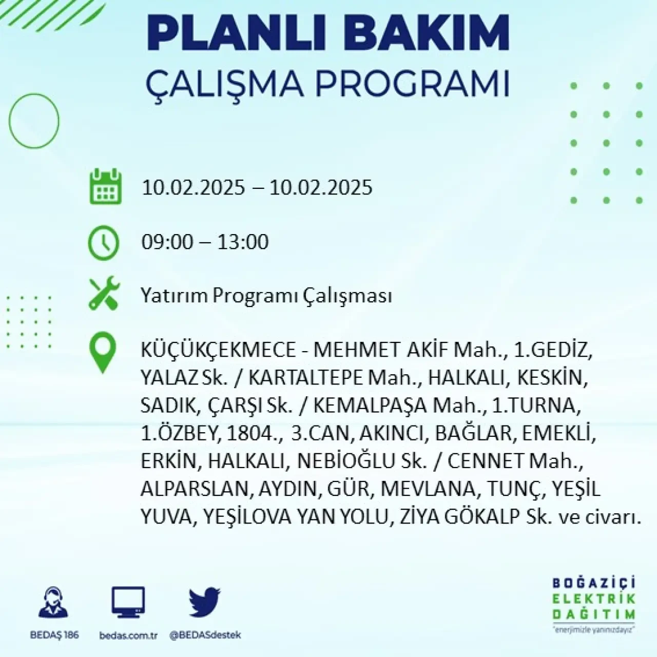 İstanbul'un Bu İlçe ve Sokaklarında Bugün Elektrik Kesintisi Olacak: BEDAŞ Kesintileri Duyurdu 50