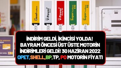 2, 50 TL'lik indirimin ardından yeni indirim yolda! Saat 23.59'da pompaya yansıyacak! 30 Haziran 2022 Opet,  Shell,  Petrol Ofisi,  TP,  BP motorin fiyatları