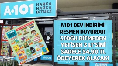 A101 dev indirimi duyurdu stoğu bitmeden yetişen alacak 3 litresi 54, 90 liraya düştü