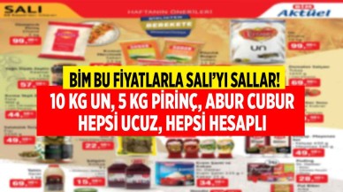 BİM salıyı sallayacak süper indirimleri açıkladı en ucuz 10 kg un Osmancık pirinç çay abur cubur