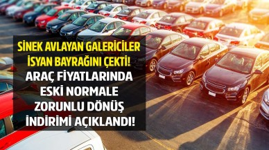 Araç fiyatlarında zorunlu eski normale dönüş sinyalleri sinek avlayan oto galericiler isyan etti işler bıçak gibi kesildi fiyatlar düştü alan yok