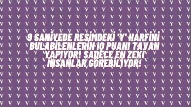 Resimdeki 'V'ler Arasında Saklı 'Y' Harfini 9 Saniyede Bulanların IQ'su En Az 140! Dahiler 3 Saniyede Görüyor: Şimdi Kendi Test Et!