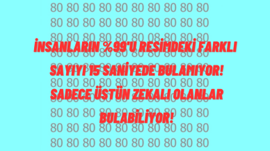 Resimdeki farklı sayıyı 15 saniyede bulabilir misin? 3 gündür bulan çıkmadı! Dahiler 3 saniyede buluyor! Şimdi kendini test!