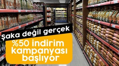 Herkes marketin kapısında kuyruğa girdi! 2 Kasım'a kadar yüzde 50 indirimli satışlar! Yetişen alır