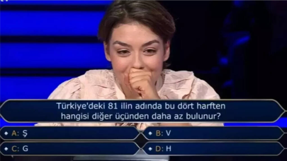 Kim Milyoner Olmak İster’de 1 Milyonluk Soru: Türkiye’nin 81 İlinde Hangi Harf Daha Az Geçiyor?