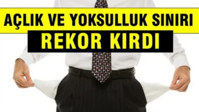 Açlık ve yoksulluk sınırı ağustos’ta rekor kırdı.