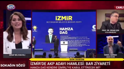 Erşan Şen,  İsmail Saymaz’a ‘Lan’ dedi,  Sözcü TV yayından kaldırdı