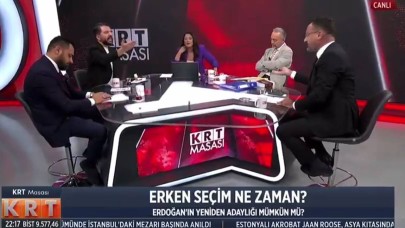 KRT TV Canlı Yayınında ‘Yırtık Don’ Kavgası! Birbirlerine Yürüdüler Yayın Sonlandı