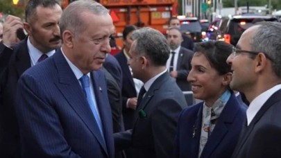 Cumhurbaşkanı Erdoğan’ı ABD’de Hafize Gaye Erkan da Karşıladı