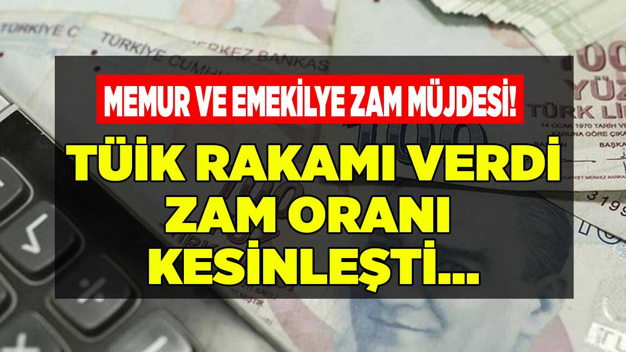 2022 aylık enflasyon oranları ile TÜİK TEFE TÜFE son 4 - 5 aylık enflasyon farkı memur emekli maaşı zammı hesaplama Kasım 2022!