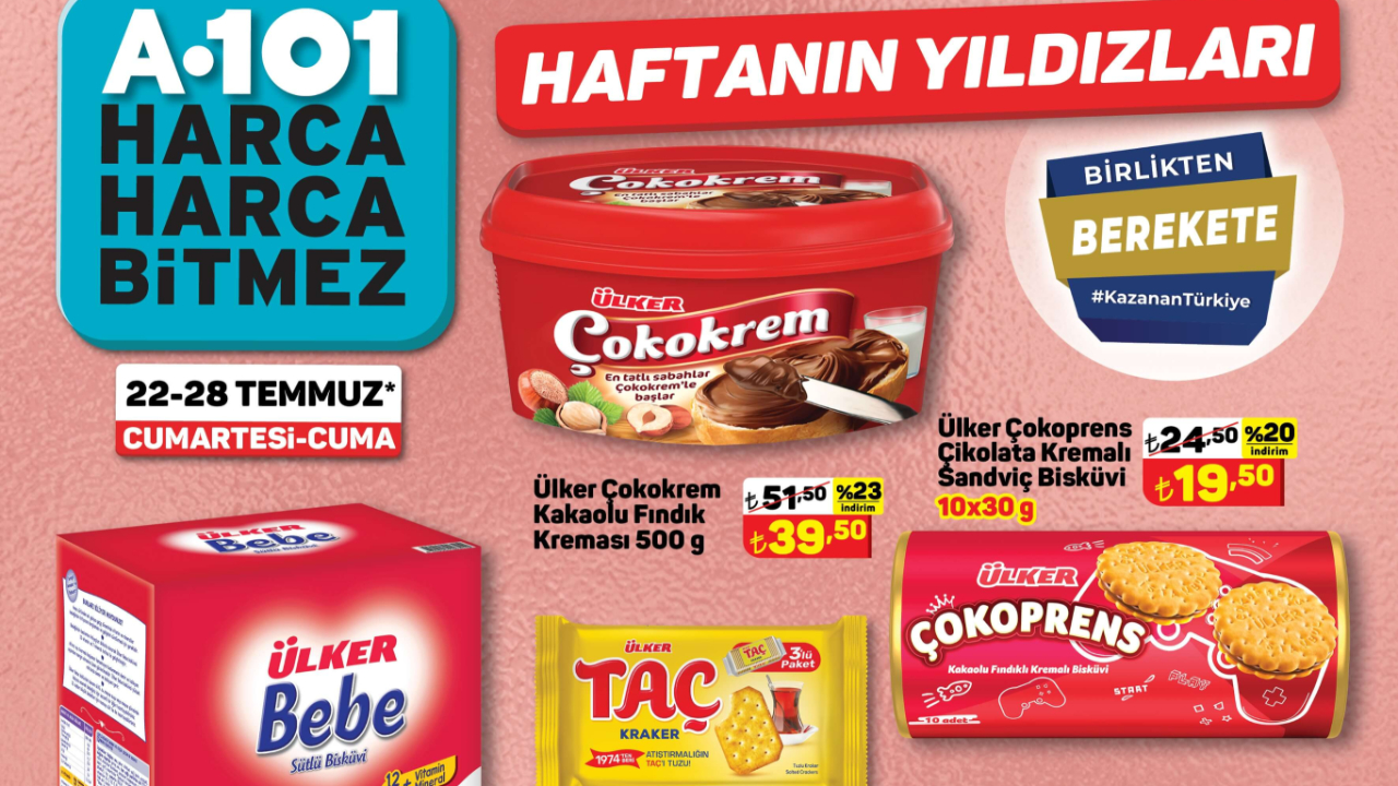 A101 haftanın yıldızları kataloğu yayınlandı A101'de yüzlerce üründe indirim: Fairy Sıvı Bulaşık Deterjan 1.5 LT 57, 90,  TL Pınar Tam Yağlı Tost Peyniri 59, 90 TL